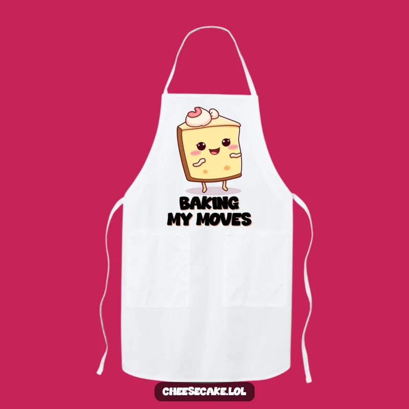 Funny Cheesecake Shimmy Apron - Joyful Baker's Helper Dessert Gift