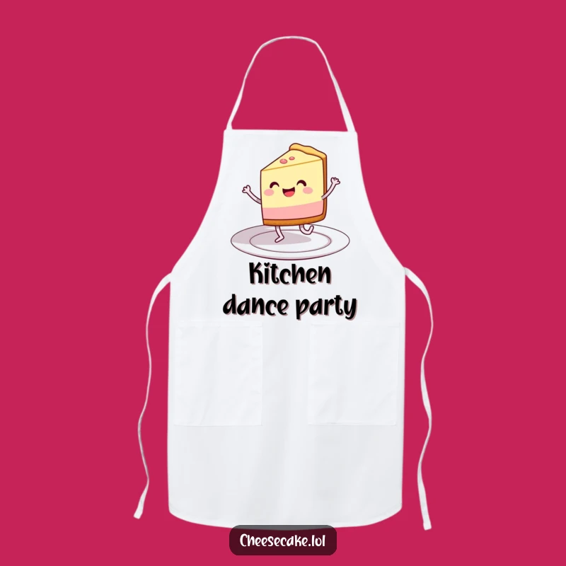 Funny Dancing Cheesecake Apron: Cook and Groove with Dessert Delight!