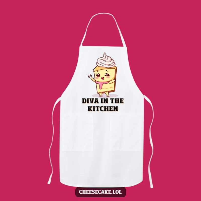 Funny Diva Cheesecake Apron: Cook with Sass and Dessert Flair