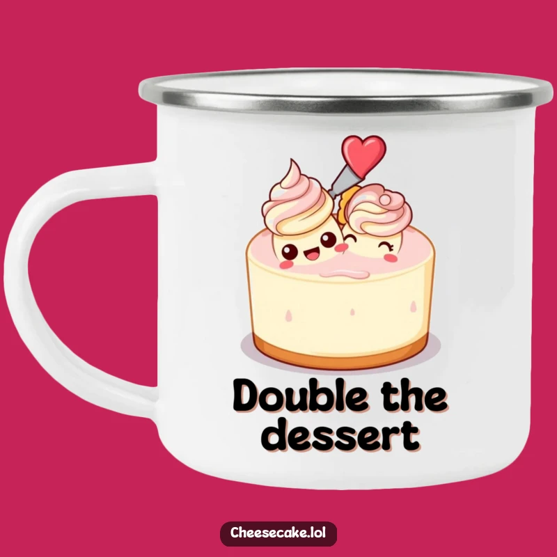 Funny Cheesecake Frosting Camping Mug: Bake Anywhere Dessert Gift