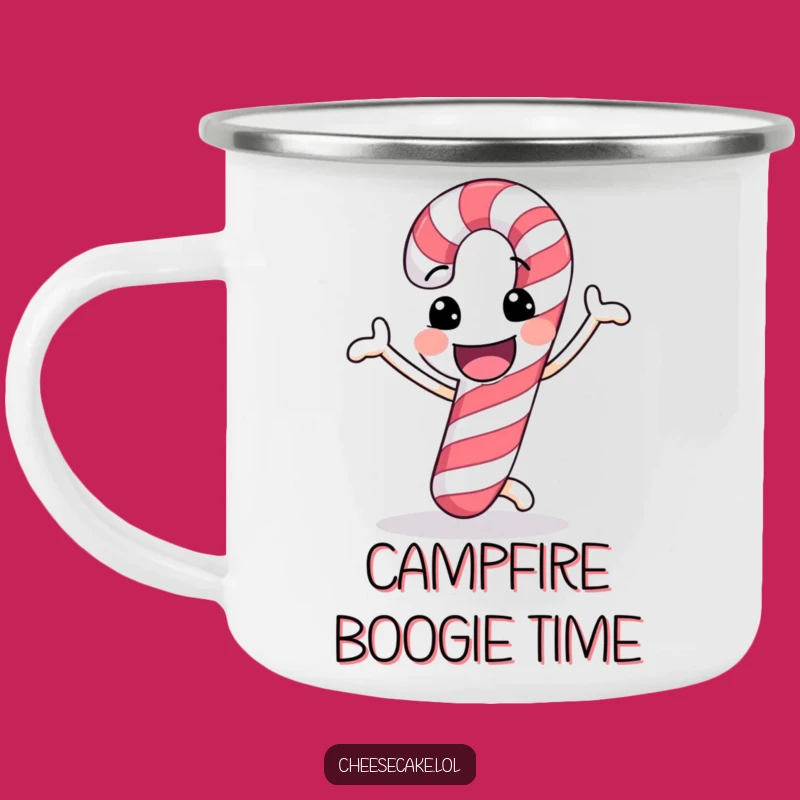 Funny Candy Cane Dance Camping Mug: Durable Festive Fun, Great Funny Gift