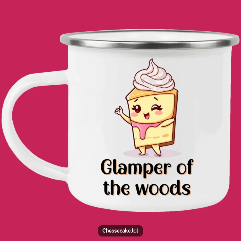 Funny Diva Cheesecake Camping Mug: Sassy Sips for Outdoor Adventures