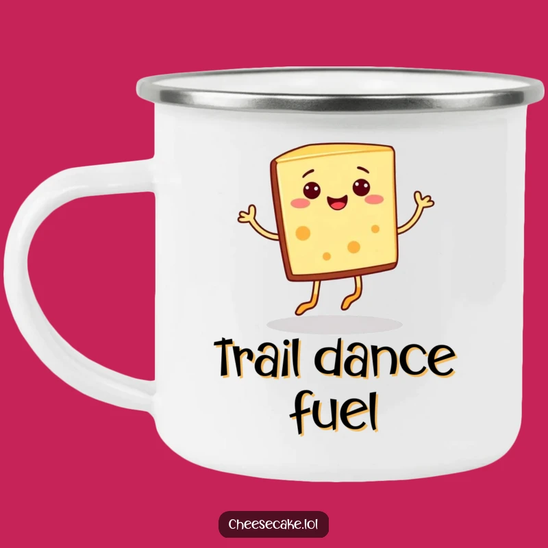 Funny Cheesecake Jig Camping Mug: Sweet Sips for Outdoor Adventures