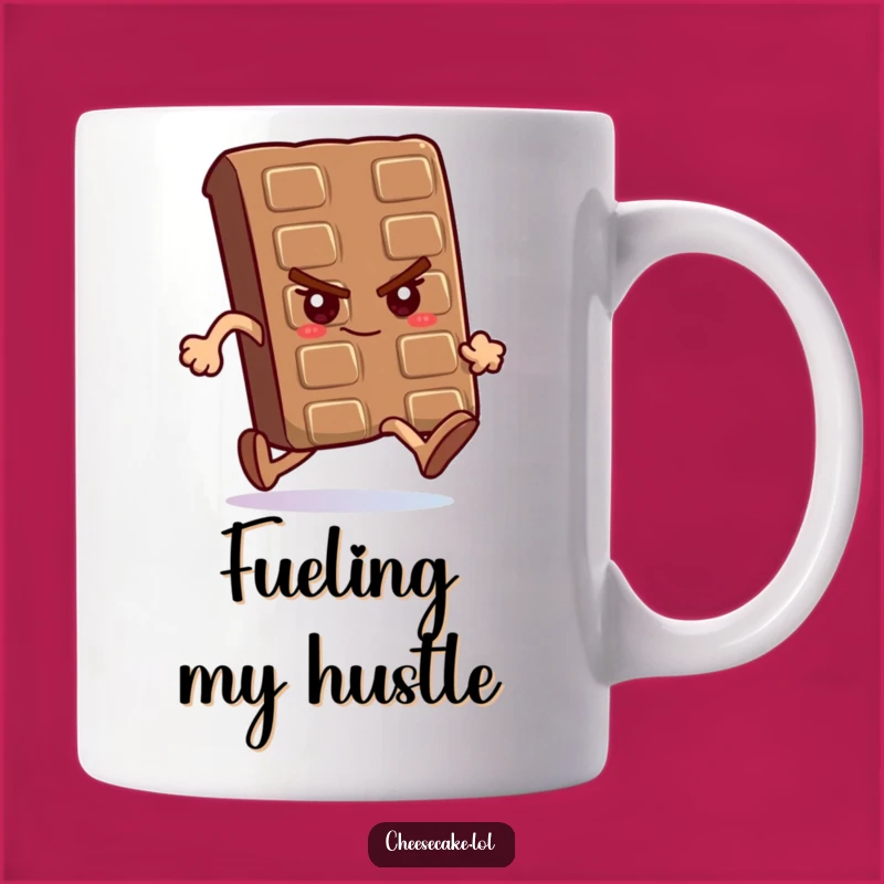 Funny Chocolate Race Mug: Determined Bar Running, Perfect Funny Gift for Endurance