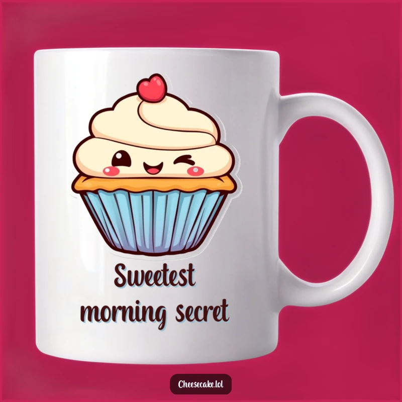 Funny Winking Cupcake Mug - Mischievous Dessert for Playful Gift Giving