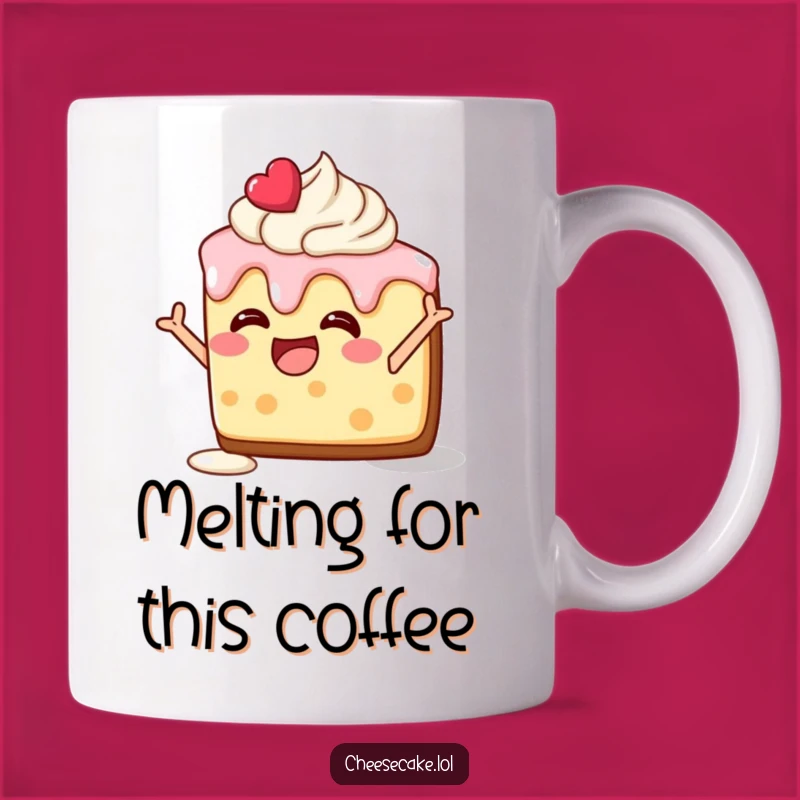 Funny Silly Pose Cheesecake Mug: A Hilarious Gift for Dessert Lovers