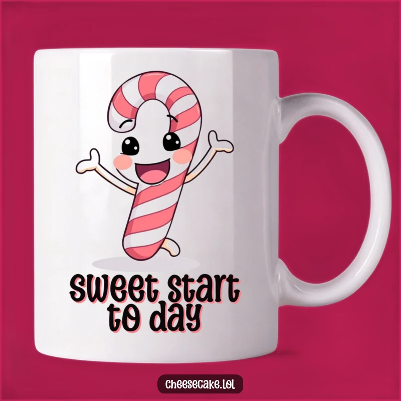 Funny Candy Cane Dance Mug: Cheerful Dancer, Perfect Funny Gift for Holidays