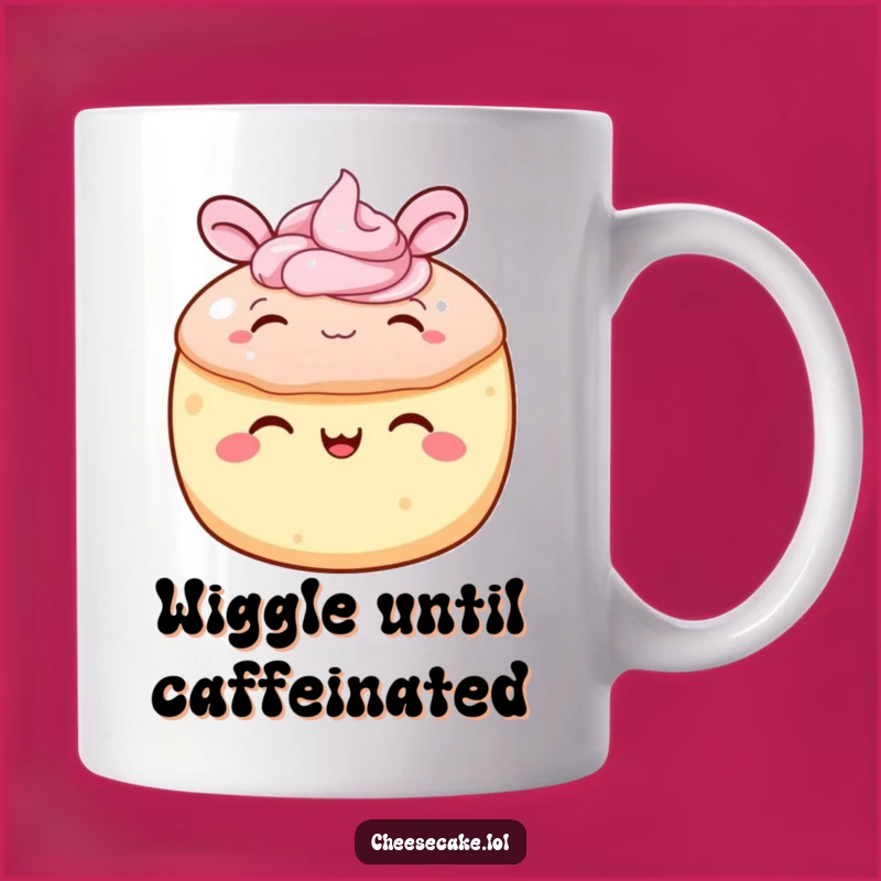 Funny Cake Ear Wiggle Mug: Happy Frosting Character Gift for Dessert Lovers