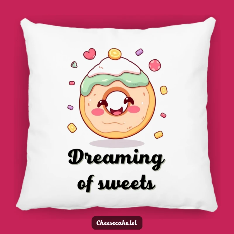 Funny Donut Juggling Candy Pillow - Cozy Comfort with a Hilarious Sweet Design