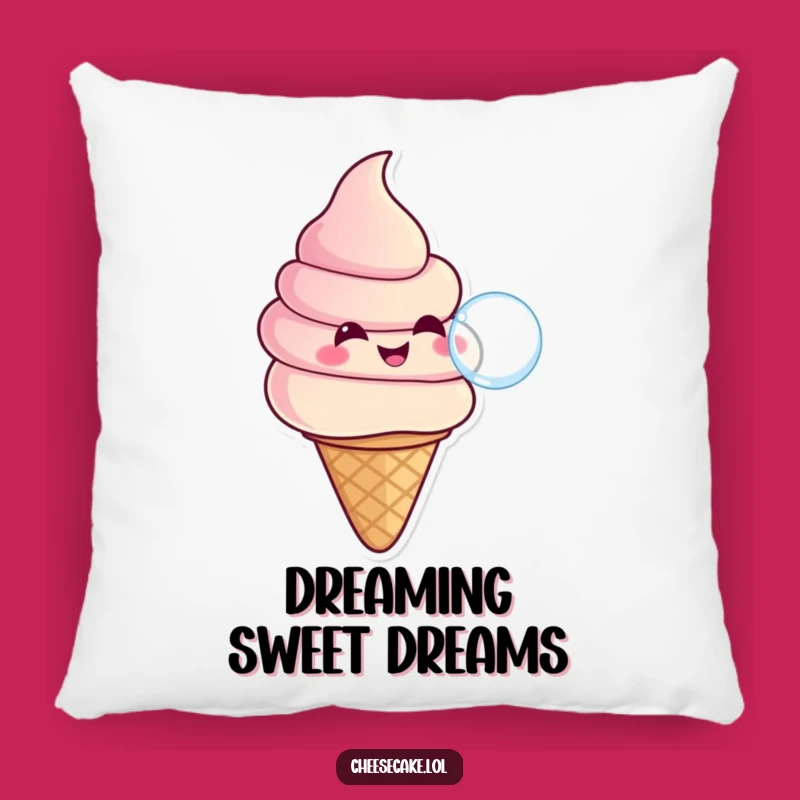 Funny Ice Cream Bubble Pillow: Cuddle Up with This Sweet Funny Gift!