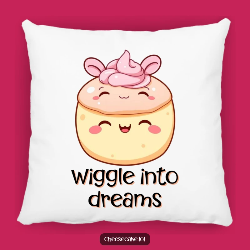 Funny Cake Ear Wiggle Pillow: Soft Frosting Cushion for Happy Comfort