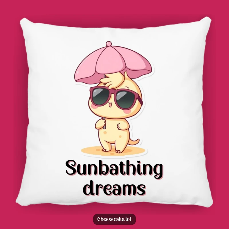 Funny Cheesecake Beach Pillow: Relax and Unwind in Style