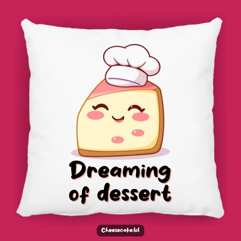 Funny Cheesecake Chef Pillow: Cuddle Up with This Deliciously Humorous Design