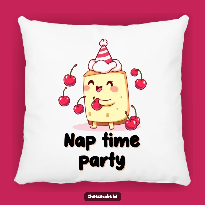 Funny Cheesecake Juggler Pillow - Comfy Companion for Festive Fun