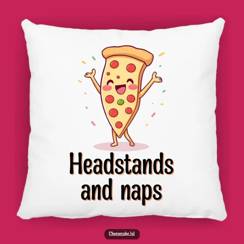 Funny Pizza Handstand Pillow: Liven Up Your Space with Comfy, Hilarious Decor