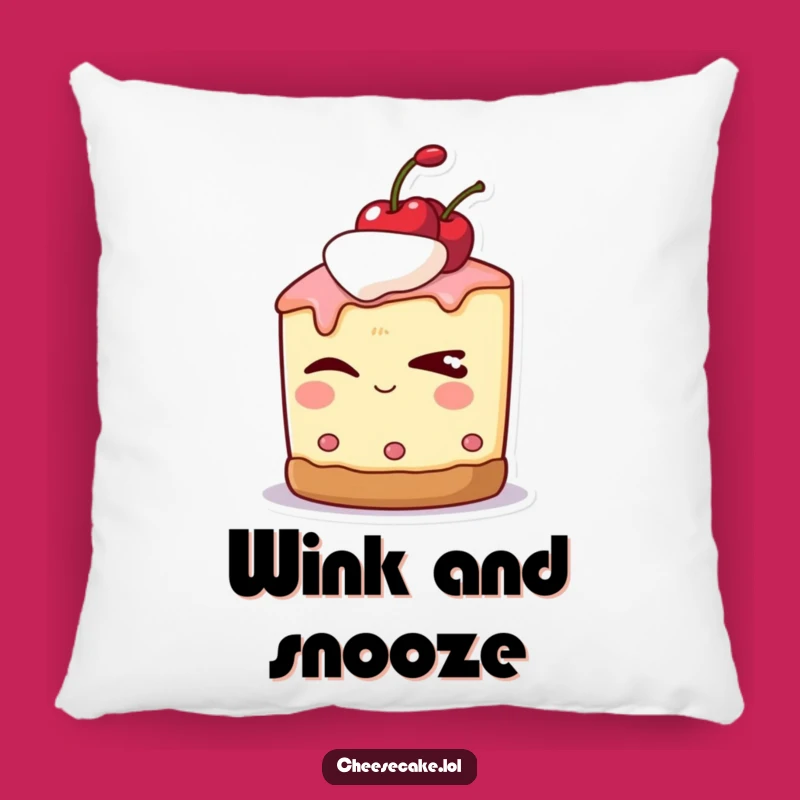 Funny Sly Cheesecake Pillow: Snuggle with Cheeky Comfort