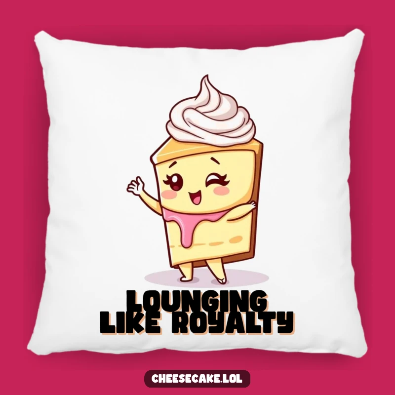 Funny Diva Cheesecake Pillow: Cozy Comfort with Sassy Dessert Style