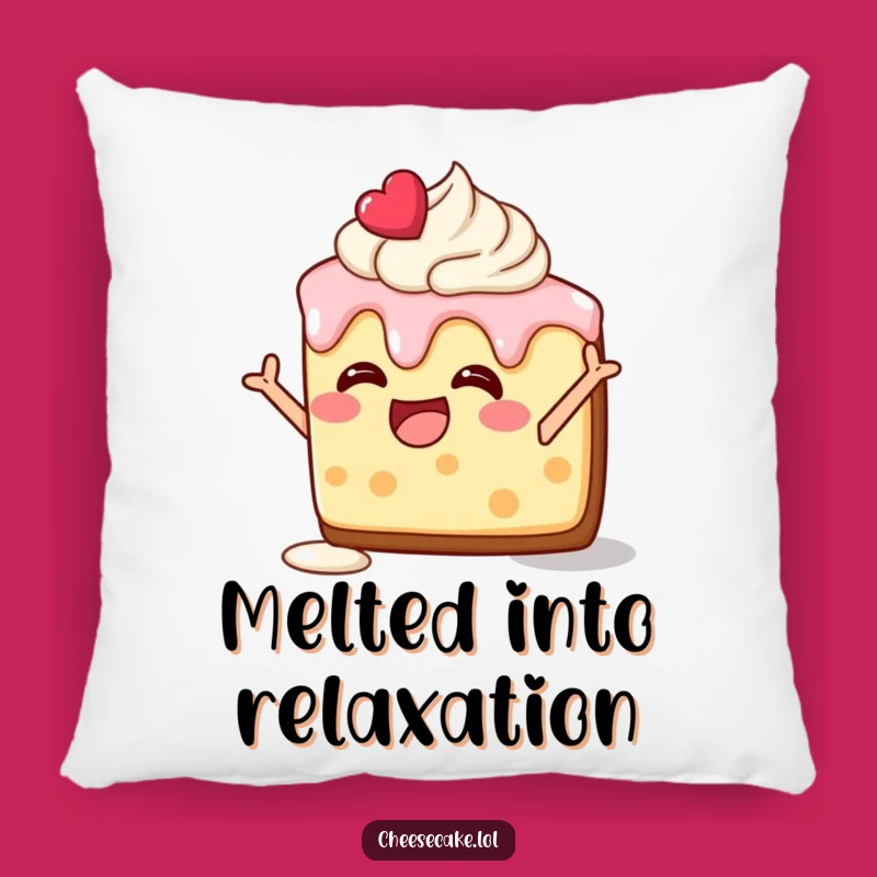 Funny Silly Pose Cheesecake Pillow: Cozy Up with Delightful Comfort