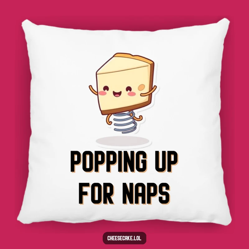 Funny Cheesecake Pillow - Bouncing Dessert Cushion Gift for Comfy Spaces
