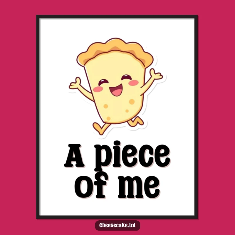 Funny Pie Leap Digital Art: Joyful Dessert Illustration for Instant Decor