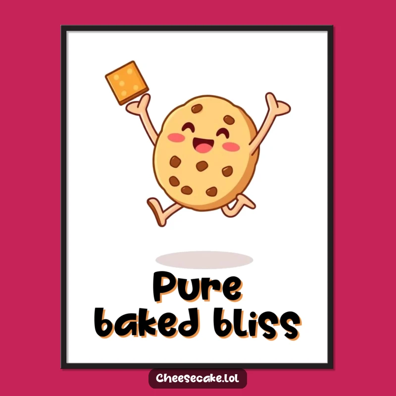 Funny Baked Cookie Leap Digital Art - Instant Cheer for Baking Enthusiasts