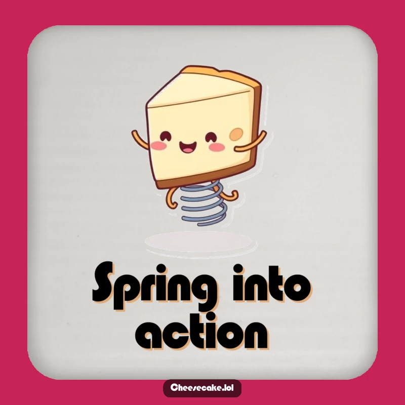 Funny Cheesecake Coaster - Bouncing Dessert Table Protector Gift