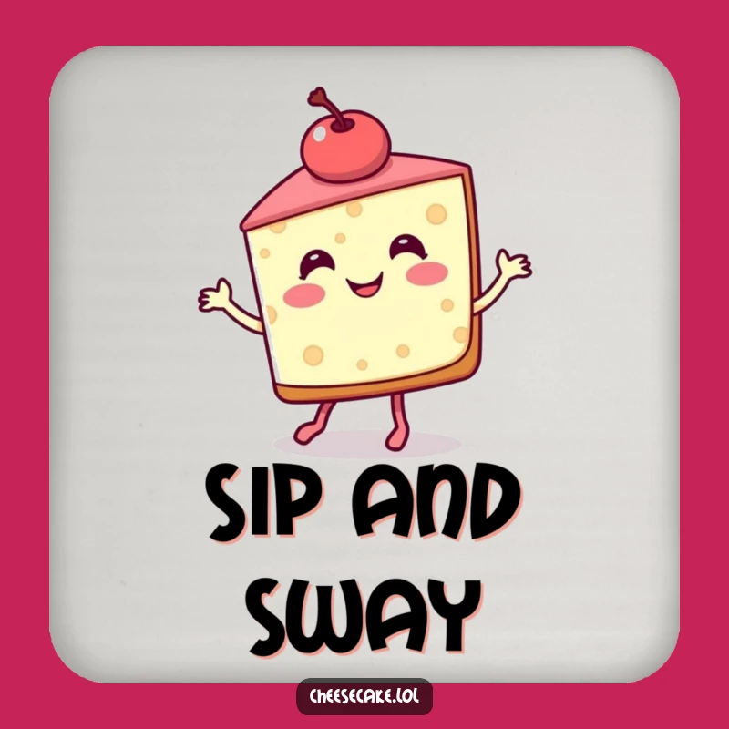 Funny Cheesecake Jig Coasters - Protect Surfaces with Dessert Flair!