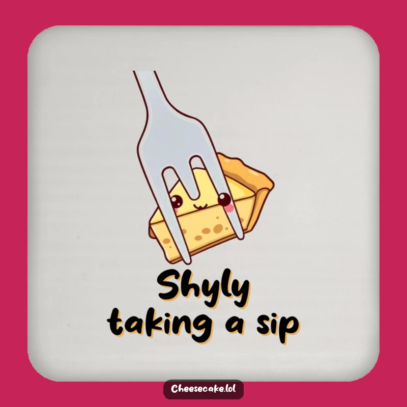 Funny Shy Pie Coasters: Protect Surfaces with Gentle Humor