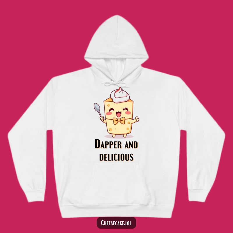 Funny Dapper Cheesecake Hoodie: Cozy Up for Sweet Moments