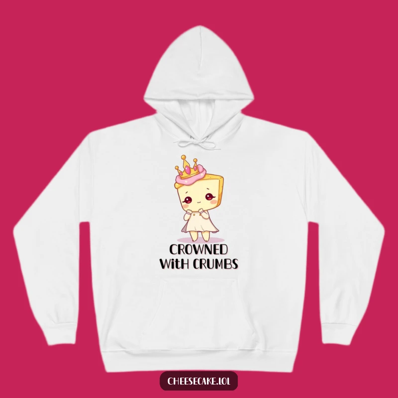 Funny Regal Cheesecake Hoodie: Cozy Up in Royal Dessert Style