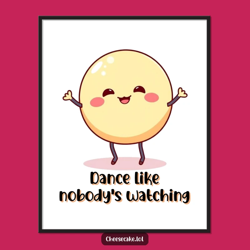 Free Printable Wall Art: Wobbly Cheesecake Dance Downloadable Art