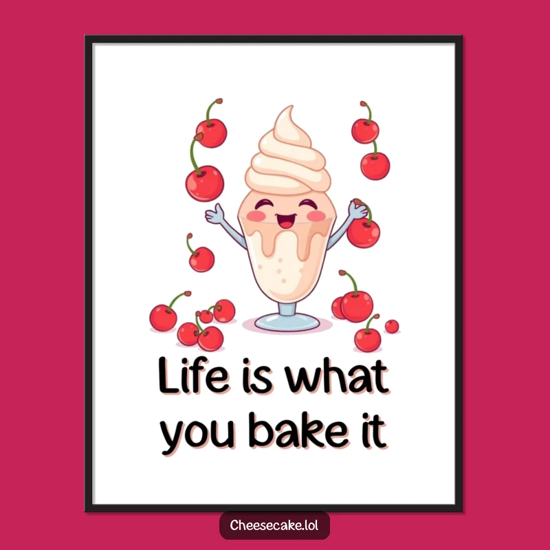 Free Printable Giggling Sundae Wall Art Funny Downloadable Decor