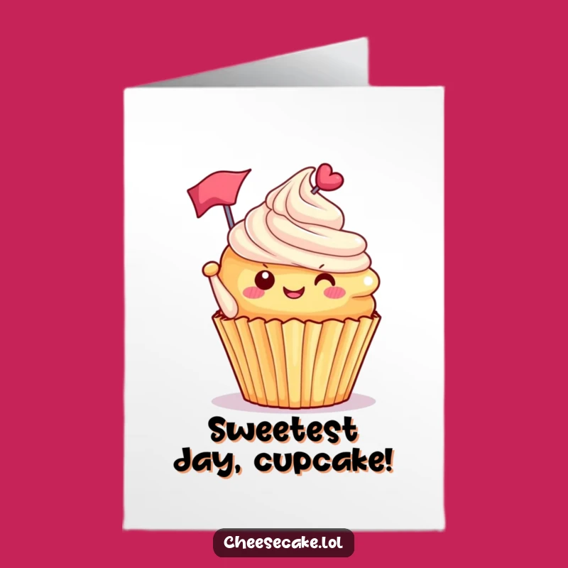 Free Printable Birthday Card: Tipsy Cupcake Celebration, Fun Downloadable Gift for Sweet Occasions