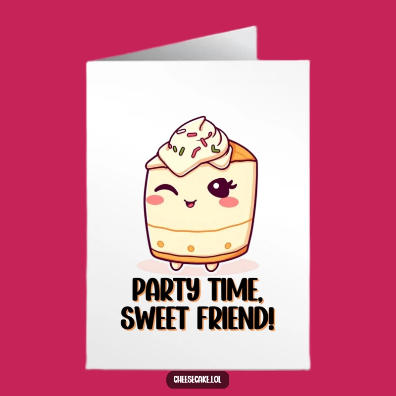 Free Printable Bday Card: Winking Cheesecake, Hilarious Downloadable Gift