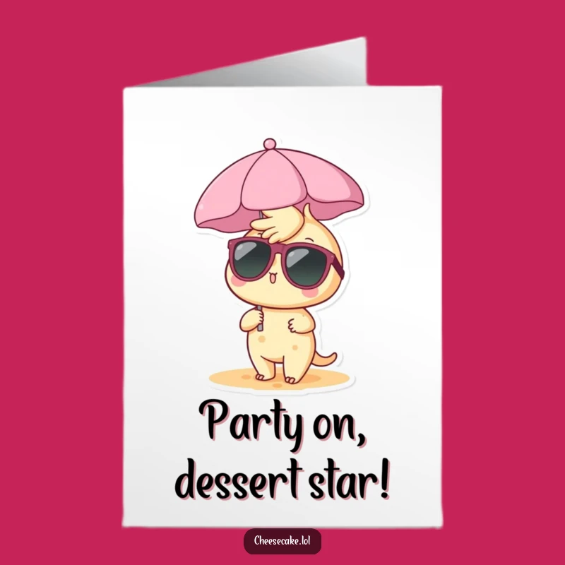 Cheesecake Beach Congrats Card: Free Printable Sunglasses Funny Downloadable Gift