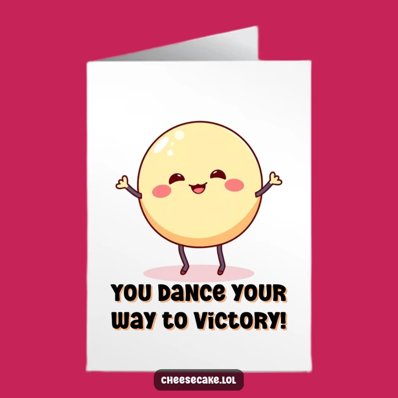 Free Printable Congratulations Card: Wobbly Cheesecake Dance Downloadable Celebration