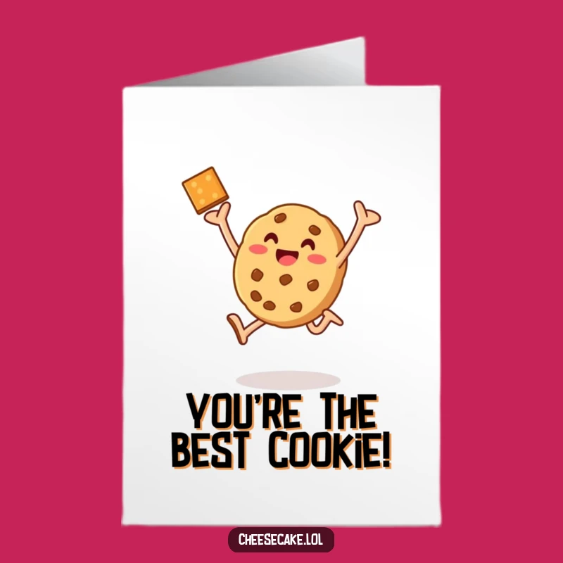 Free Printable Thank You Card: Baked Cookie Funny Downloadable Gift for Sweet Appreciation