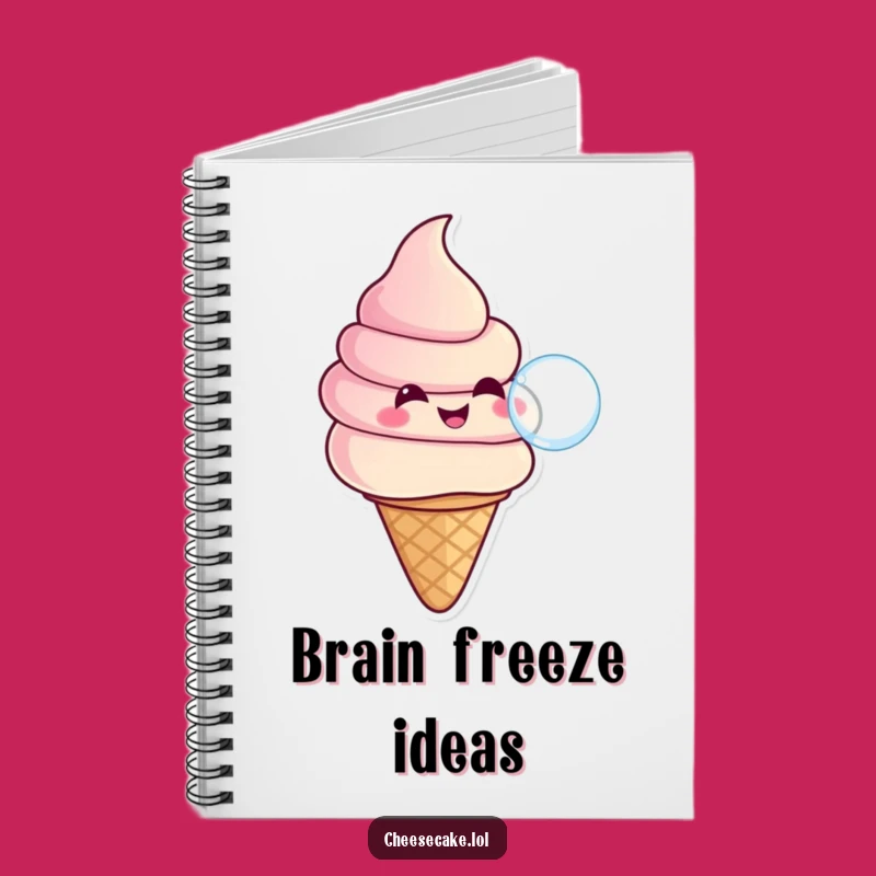 Funny Ice Cream Bubble Notebook: Jot Down Sweet Ideas with This Funny Gift!