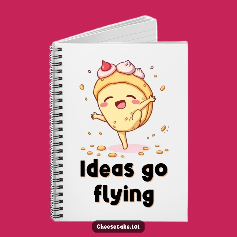 Funny Cheesecake Cartwheel Notebook: Jot Down Jokes and Dessert Ideas