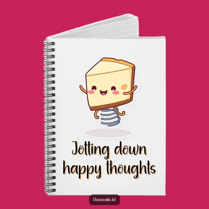 Funny Cheesecake Notebook - Bouncing Dessert Journal for Sweet Ideas