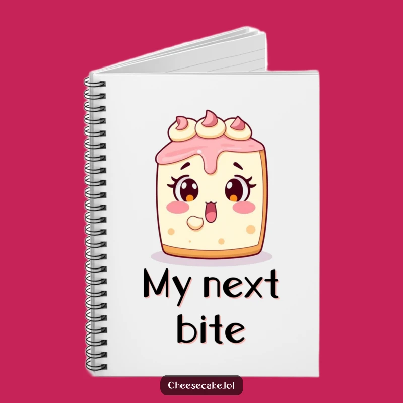 Funny Cheesecake Notebook: Jot Down Ideas with Surprised Dessert Fun