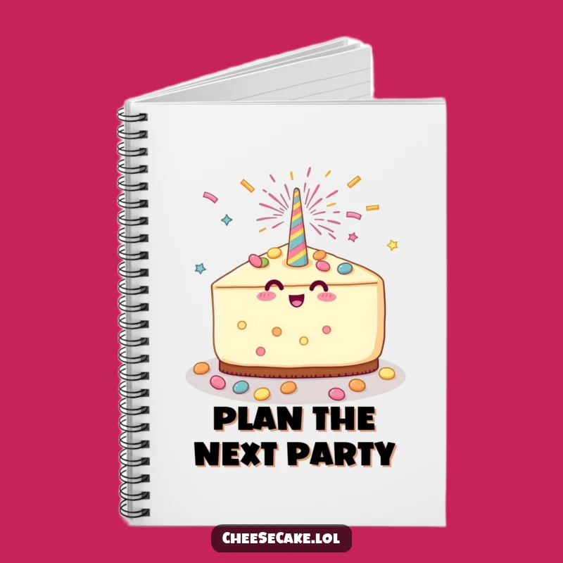 Funny Cheesecake Party Notebook: Jot Down Festive Ideas With Candy, A Perfect Funny Gift