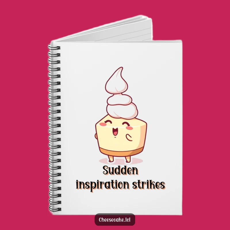 Funny Cheesecake Whipped Cream Notebook: Capture Sweet Ideas and Joy