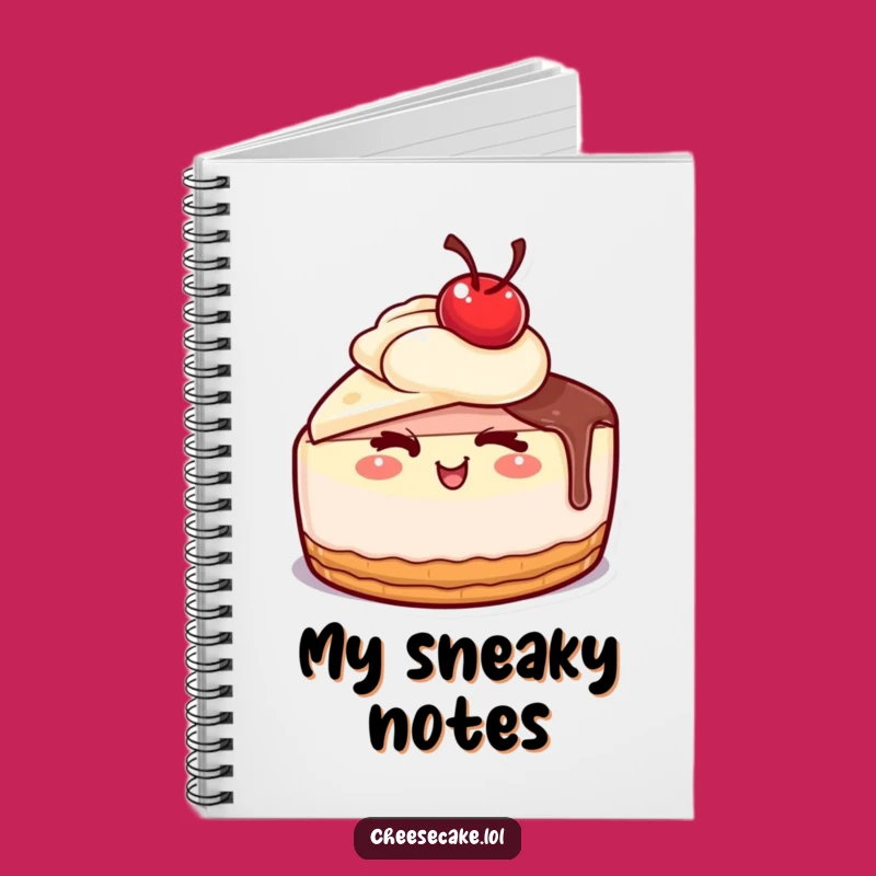 Funny Winking Cheesecake Notebook: Jot Down Playful Ideas with Charm