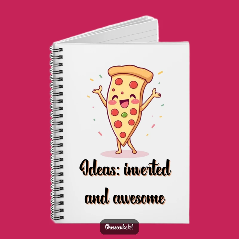 Funny Pizza Handstand Notebook: Jot Down Ideas with a Slice of Comedy