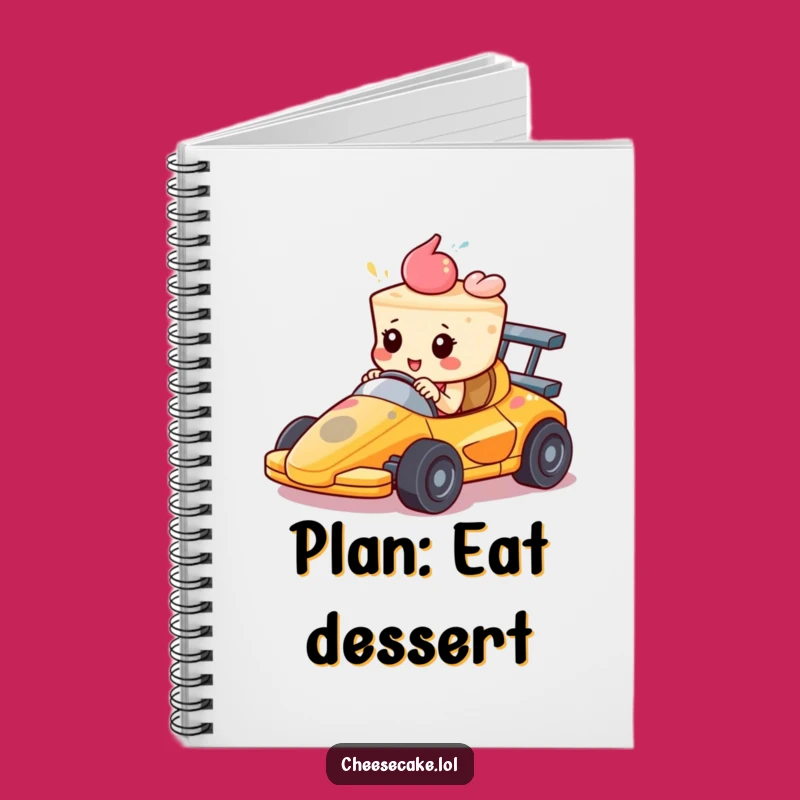 Journal Your Pace: Funny Notebook for Determined Cheesecake Racers
