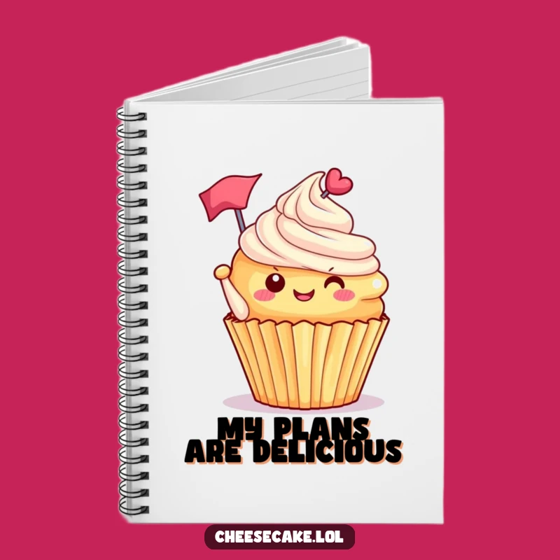 Funny Cupcake Flag Notebook: Jot Down Sweet Ideas with Joyful Flair