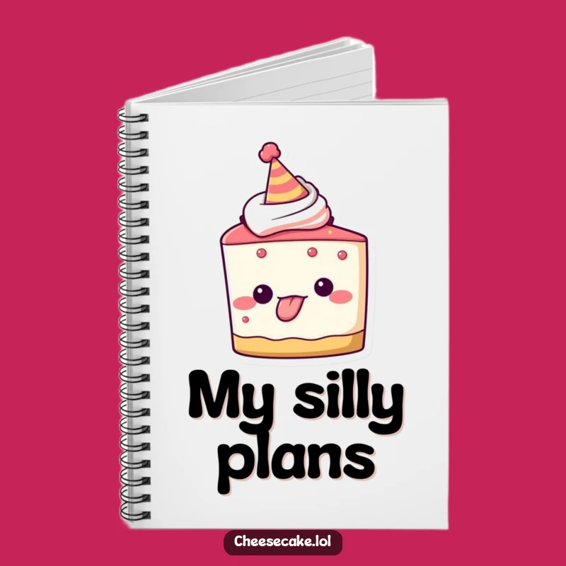 Funny Cheesecake Notebook, Journal of Playful Moments, Hilarious Gift for Goofy Ideas