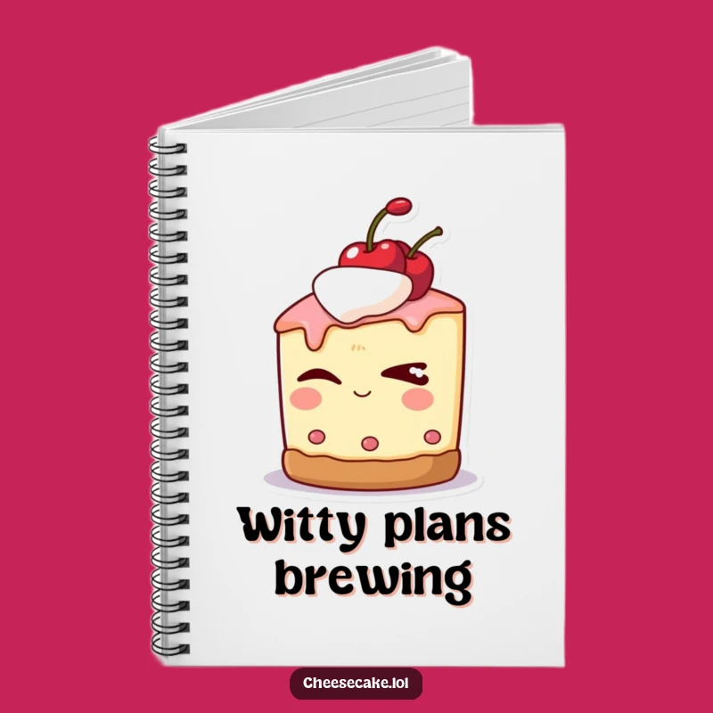 Funny Sly Cheesecake Notebook: Jot Down Ideas with a Wink