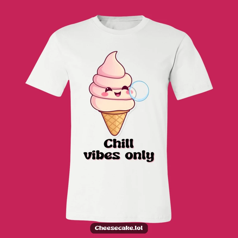 Funny Ice Cream Bubble T-Shirt: Wear Your Cool Side with This Funny Gift!